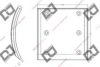 MITSUBISHI MC837048 Brake Lining, drum brake